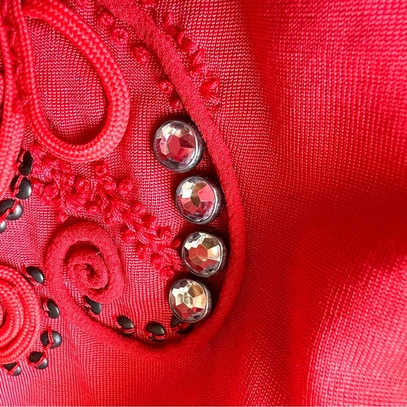 Phillip Lim 3.1 red rhinestone tank top sleeveless access - Picture 3 of 7